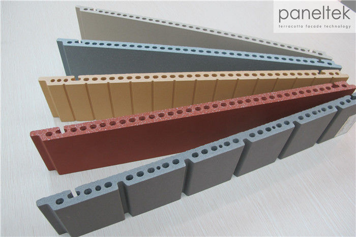 Colorful Ceramic Exterior Wall Panels Products Reliable 300 * 800 * F18mm Size