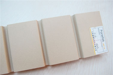 Rainscreen Facade Terracotta Dinding Ubin Beige Ceramic Panels Dengan UV Resistance